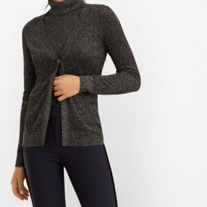 Nwt Brooks brothers Sparkle-Knit black Cardigan XL